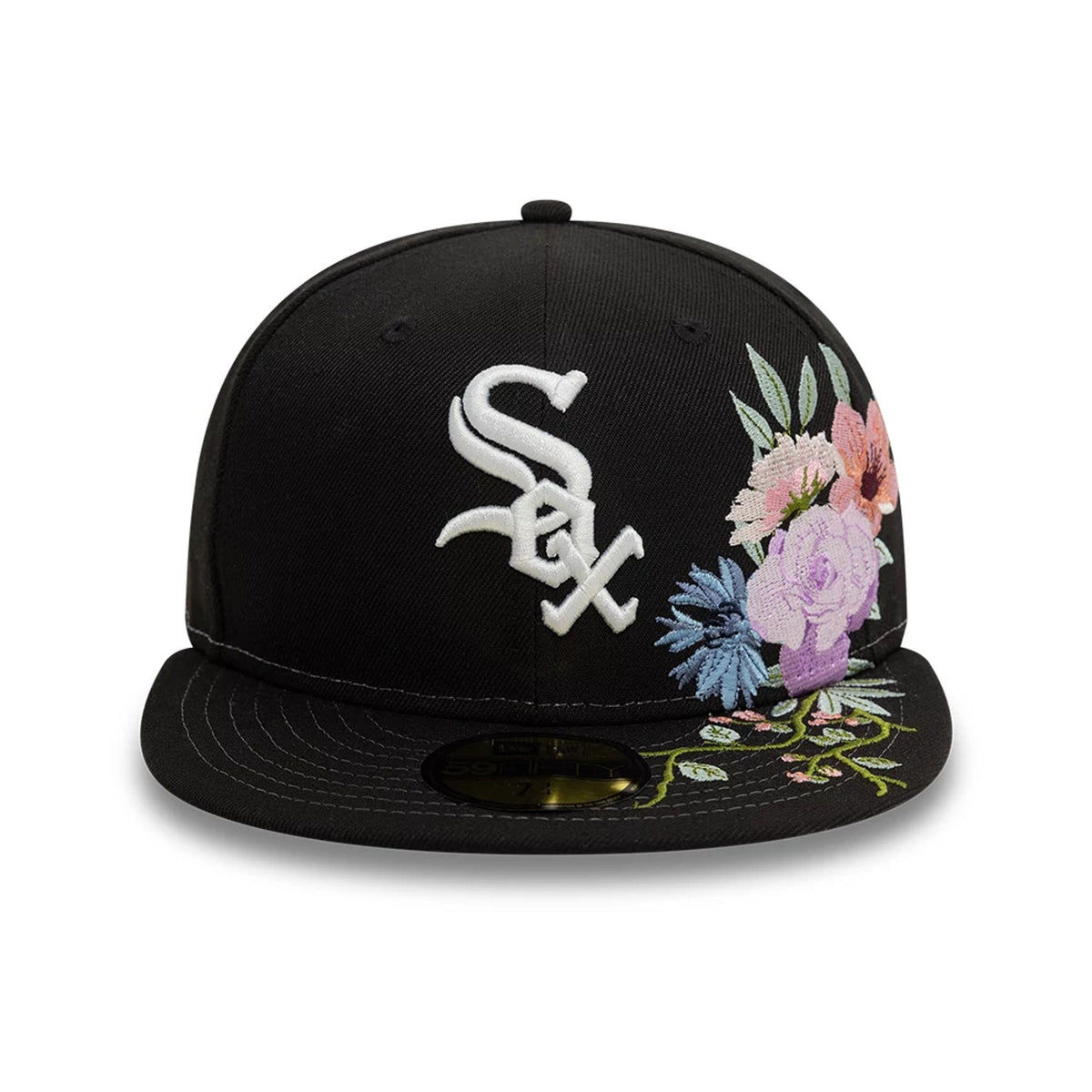 Chicago White Sox MLB Floral Black 59FIFTY Fitted Cap