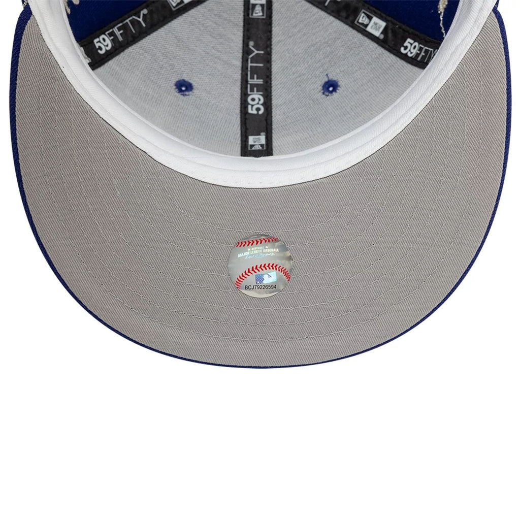 LA Dodgers MLB Zodiac Dark Blue 59FIFTY Fitted Cap