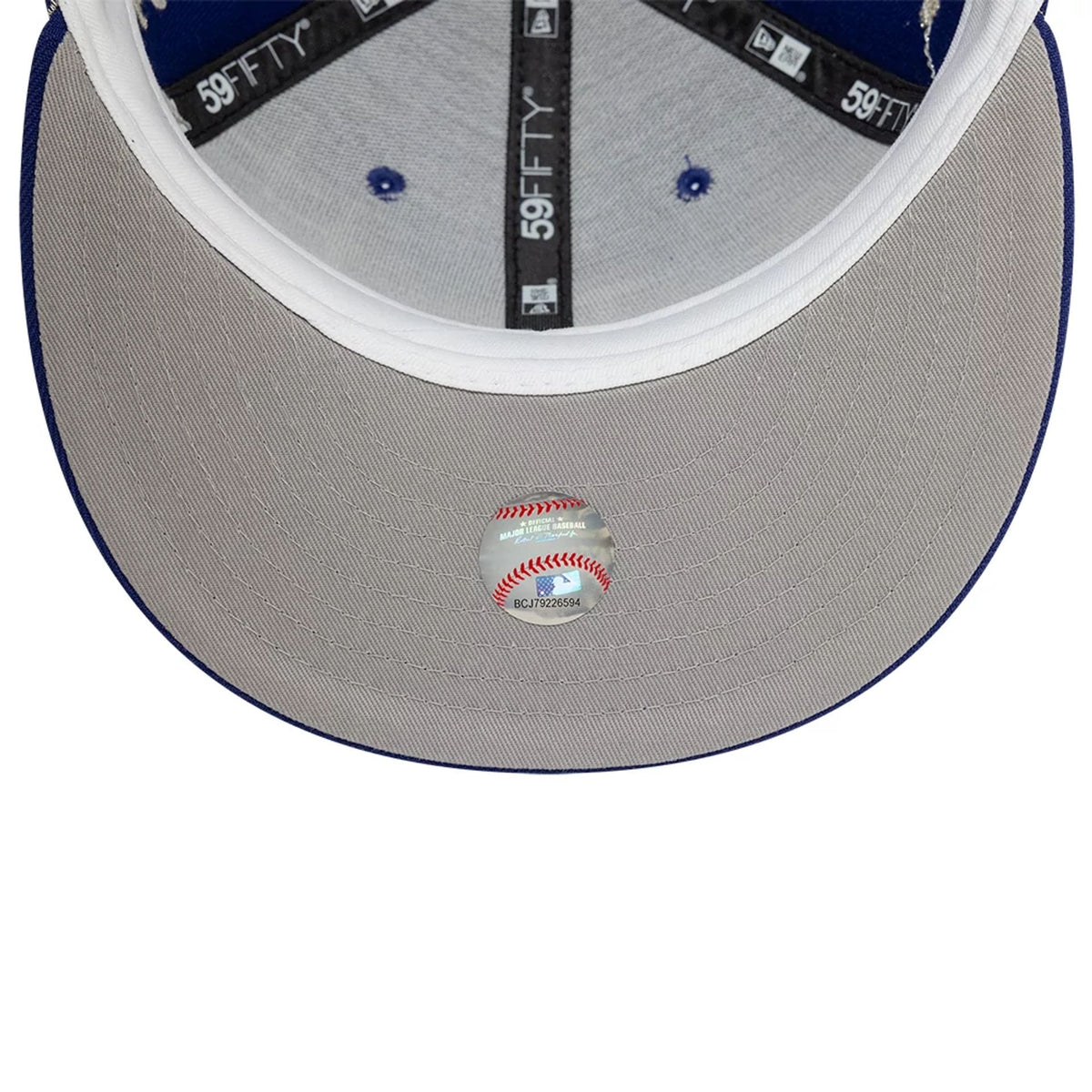 LA Dodgers MLB Zodiac Dark Blue 59FIFTY Fitted Cap