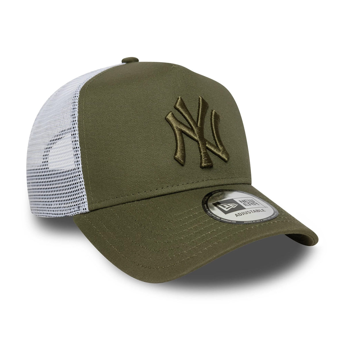New York Yankees MLB League Essential Dark Green 9FORTY E-Frame Trucker Adjustable Cap