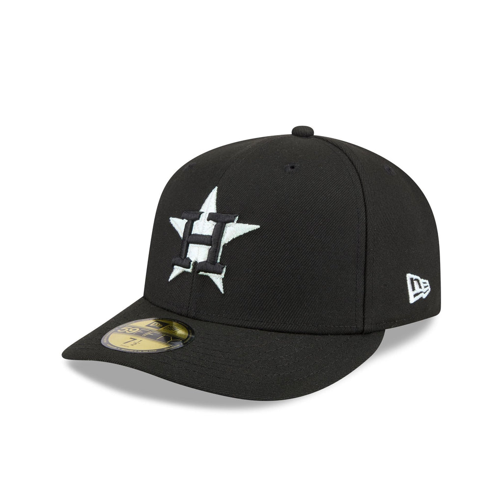 Houston Astros Black Pre-Curve 59FIFTY Fitted Hat