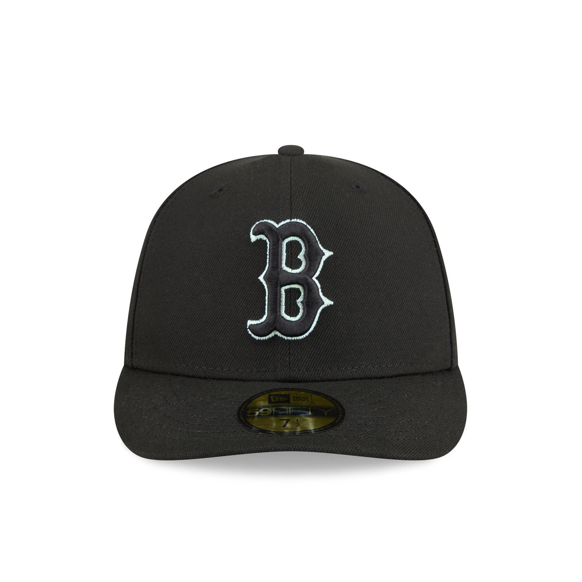 Boston Red Sox Black Pre-Curve 59FIFTY Fitted Hat