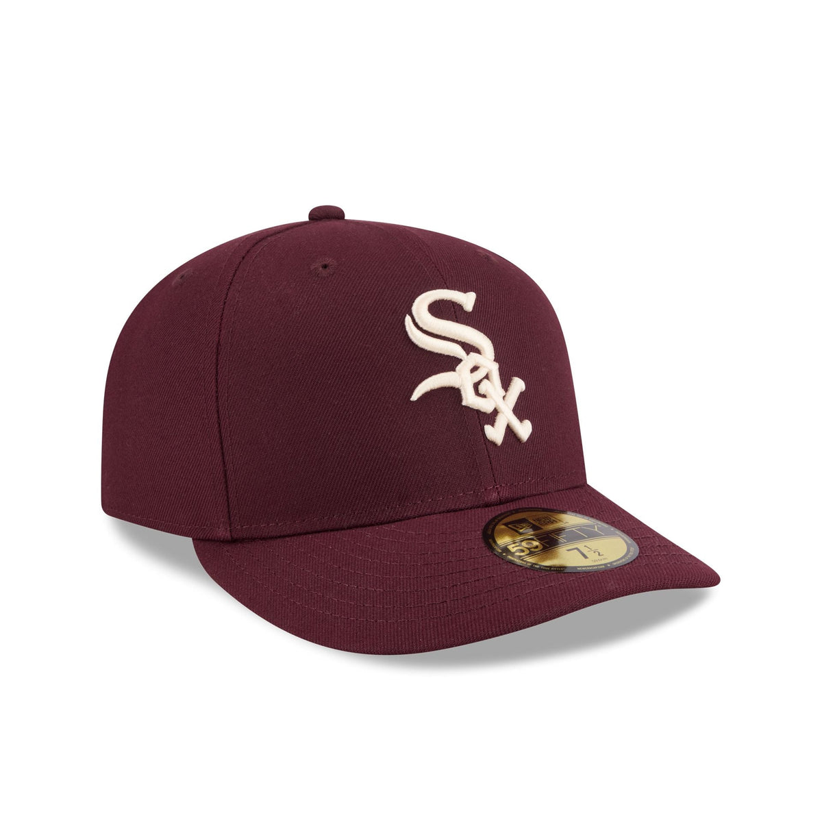 Chicago White Sox Maroon Pre-Curve 59FIFTY Fitted Hat