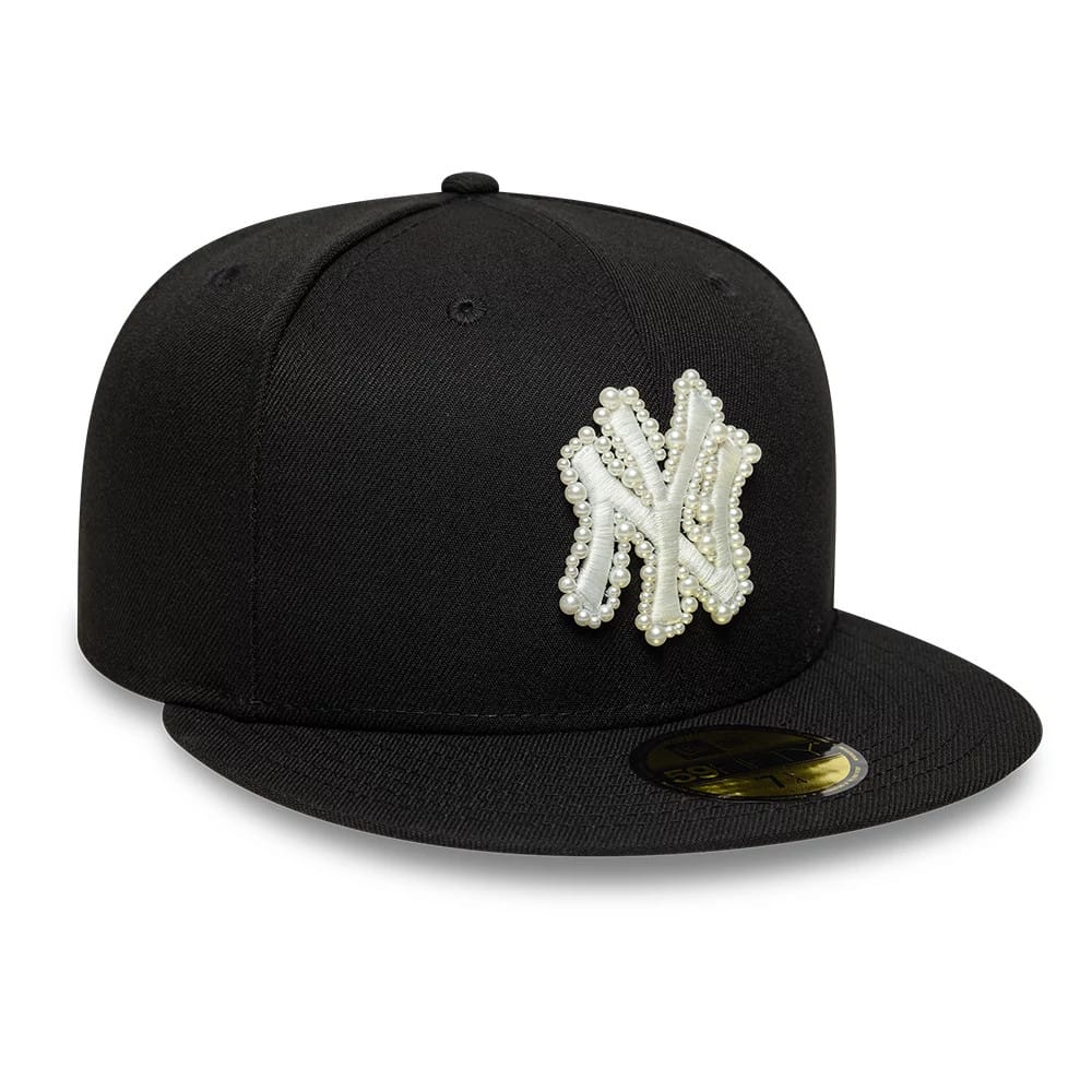 New York Yankees MLB Faux Pearl Black 59FIFTY Fitted Cap