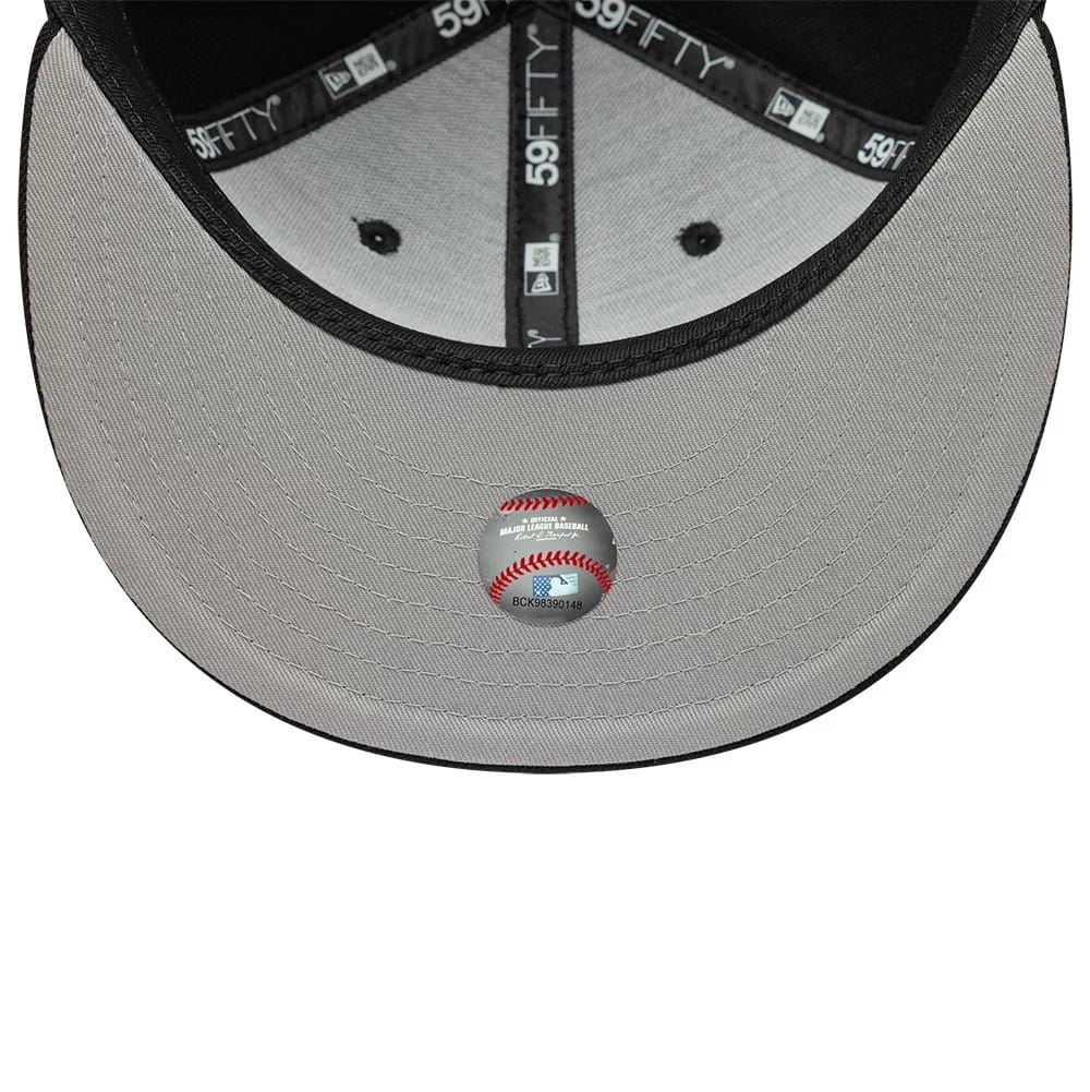 LA Dodgers MLB Faux Pearl Black 59FIFTY Fitted Cap