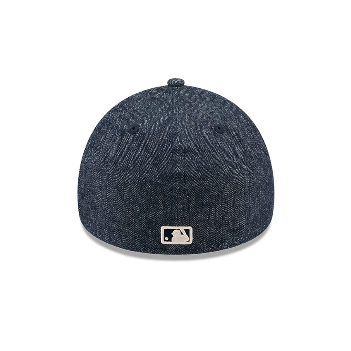 Athletics MLB Herringbone Denim Navy 59FORTY A-Frame Fitted Cap