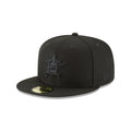 Houston Astros Blackout Basic 59FIFTY Fitted Hat