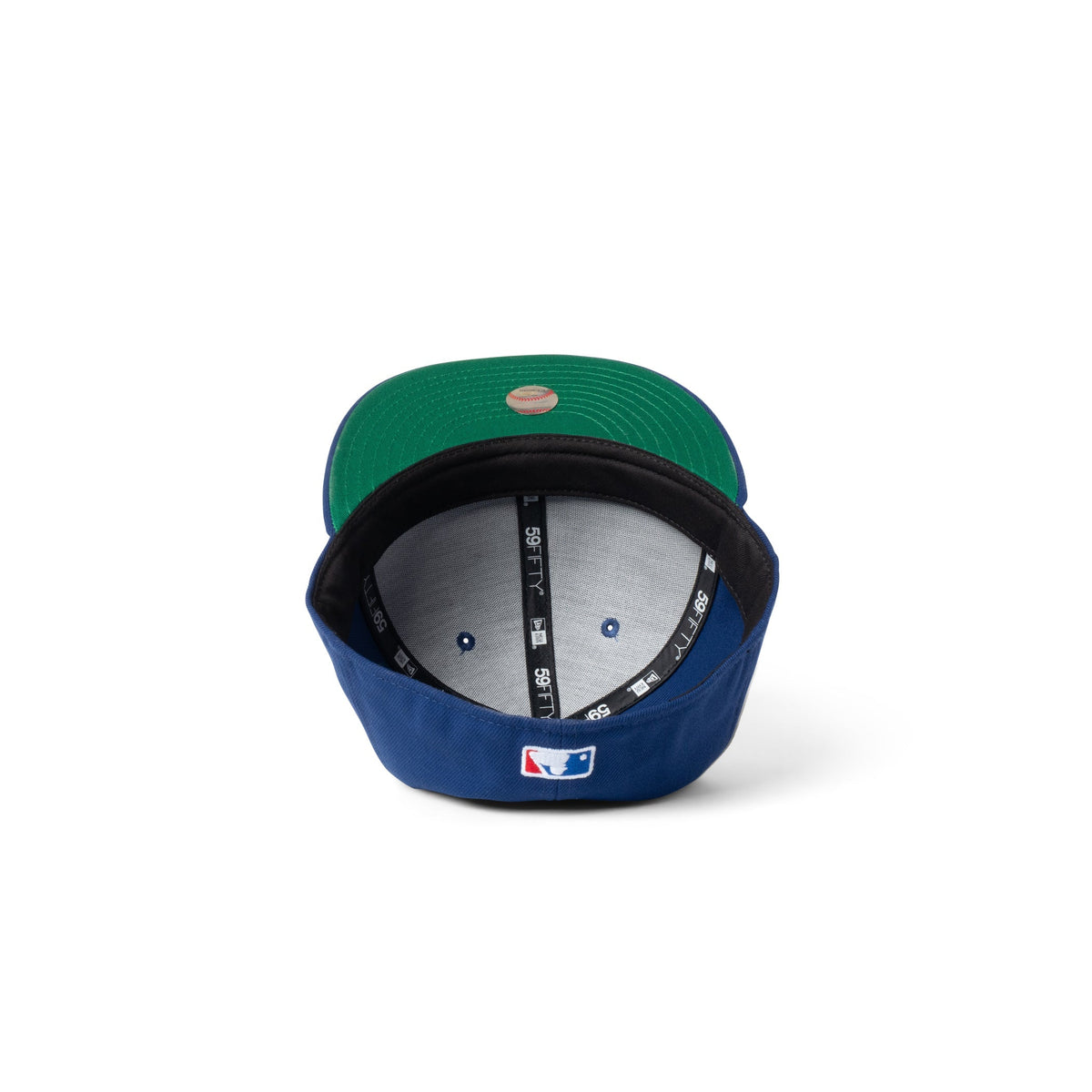 New Era Dodgers Micro Club Logo 59Fifty Fitted Blue