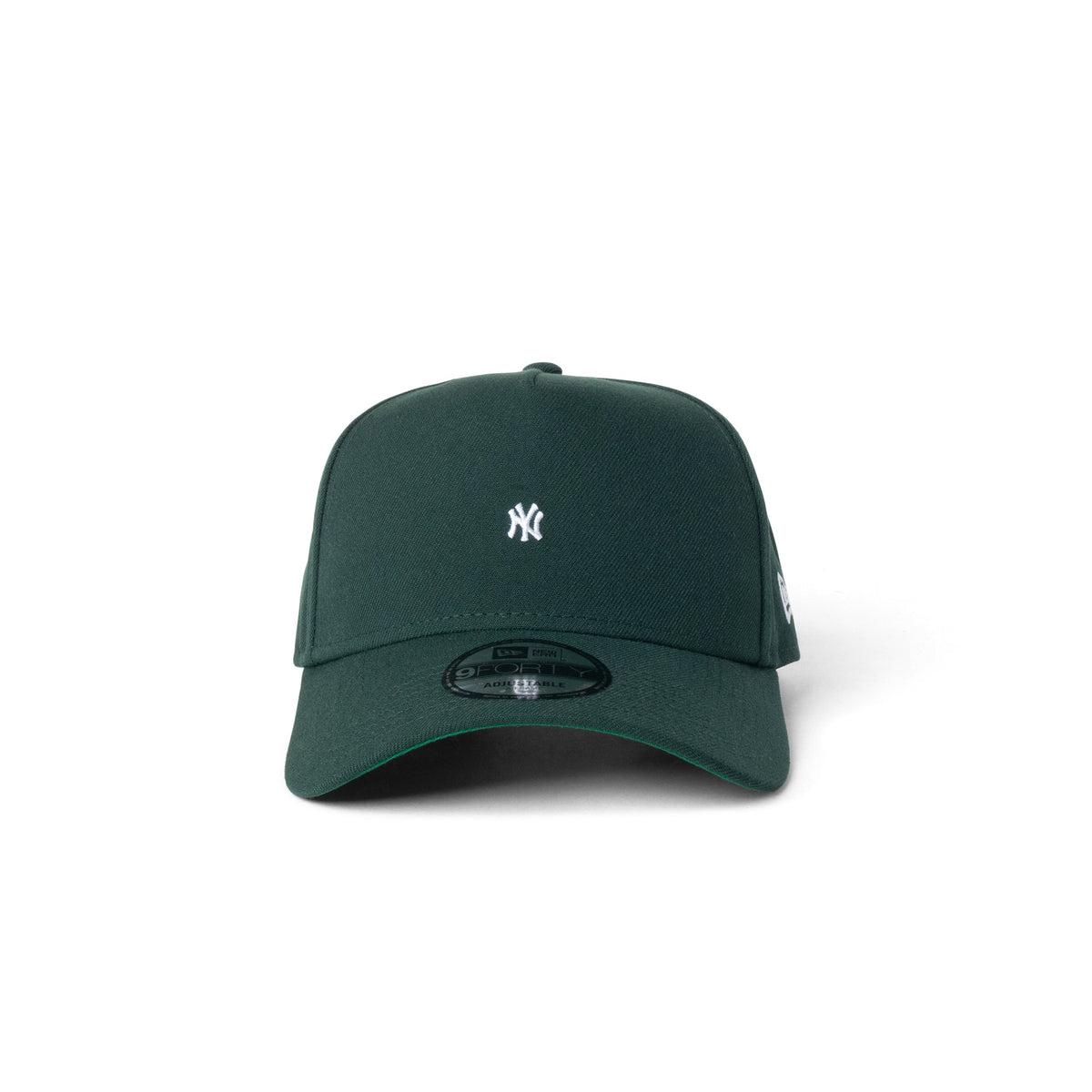 New Era Yankees Super Micro Logo 9Forty A Frame Snapback Dark Green