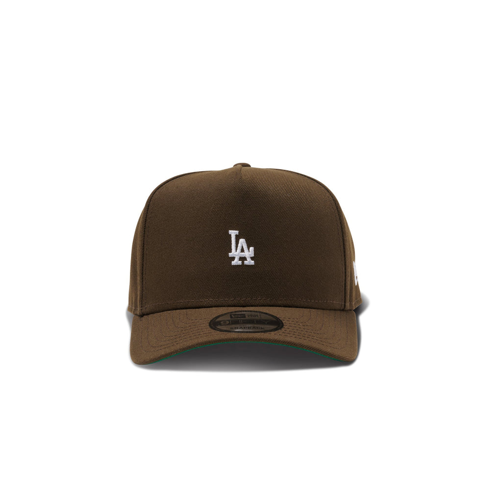 New Era Dodgers Micro Logo 9Fifty A Frame Snapback Brown
