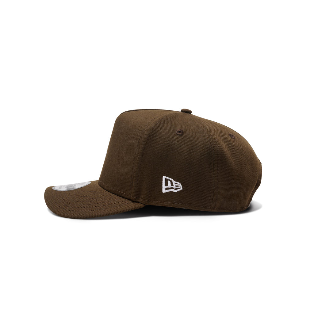 New Era Dodgers Micro Logo 9Fifty A Frame Snapback Brown